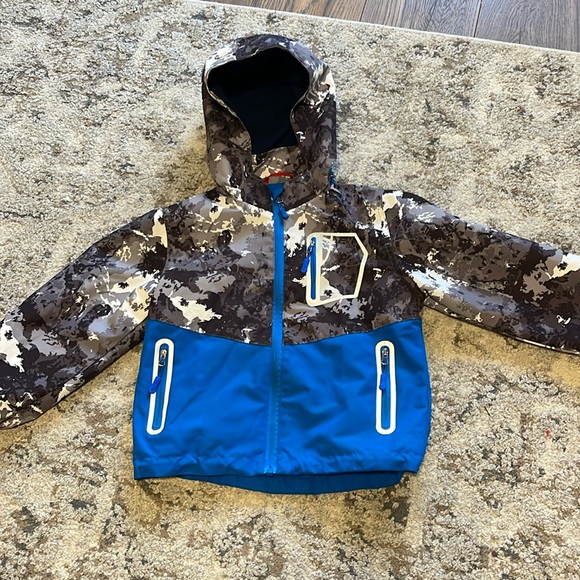 Top & Sky Kids: Waterproof Coat Lightweight Hooded Fleece Lined Raincoat - Picture 1 of 9